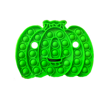 Load image into Gallery viewer, Solid green pumpkin pop it toy.
