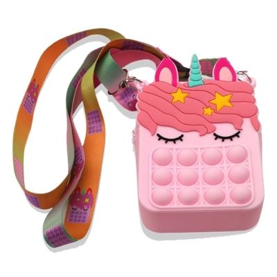 Unicorn Pop It Hand Bag