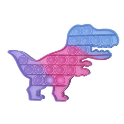 Multicolored dinosaur pop it toy