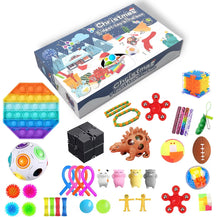 Load image into Gallery viewer, Christmas fidget toy blind box. Various special fidgets toys displayed.
